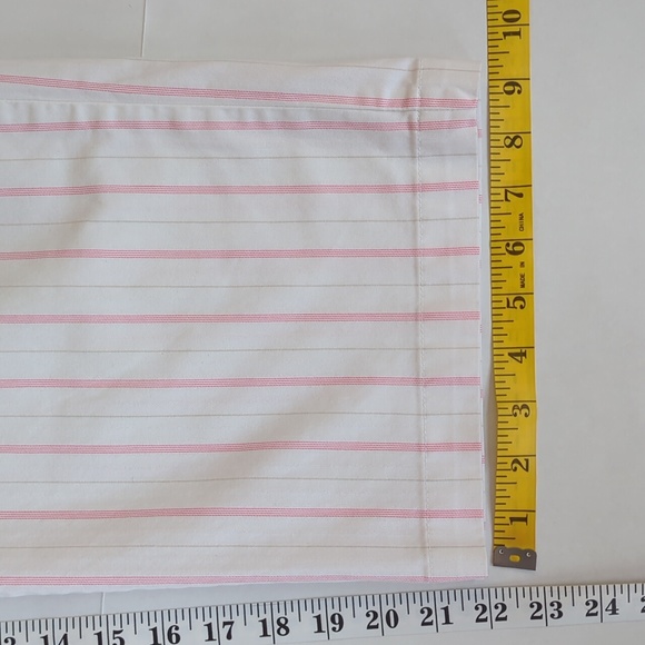 Dockers Women Striped Capri Pants 16 White Pink - Picture 13 of 13